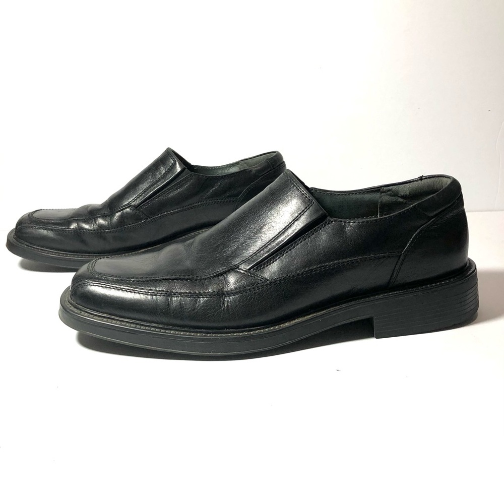 Dockers Men Pro Style Shoes All Motion Comfort Black Leather Slip On Loafer 10M‎